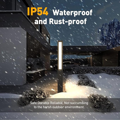 High 71 Inches Landscape Path Light, Outdoor Modern Luxury LED IP54 Waterproof Landscape Bollard Lighting for Lawn Patio Courtyard Driveway Pathway Decoration with High Voltage Wired