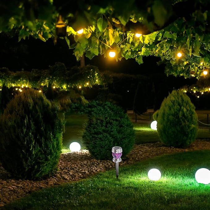 Solar Diamond-Shaped Lawn Light LED Outdoor Garden Light Waterproof Solar Pathway Lamp for Yard Landscape, 1pcs