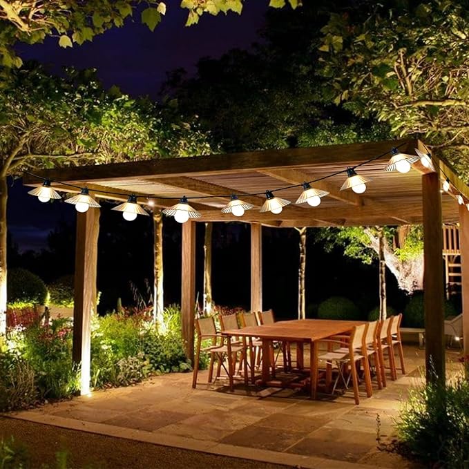 16.4 FT Outdoor Patio String Lights, Connectable LED Backyard Lights with 10 Globe Bulbs, Waterproof Hanging Light | Lumora