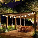 16.4 FT Outdoor Patio String Lights, Connectable LED Backyard Lights with 10 Globe Bulbs, Waterproof Hanging Light | Lumora