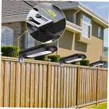 Uonlytech Outdoor LED Wall Light Black Shell Warm Light Practical Garden Lamp for Patio Lawn Decorative Lighting | Lumora