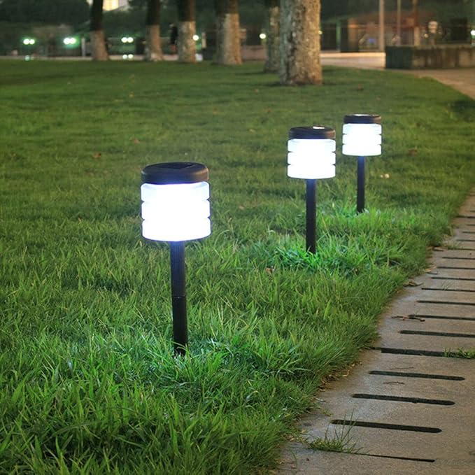 Solar Lights Outdoor 2 Pack Solar Pathway Lights Outdoor Waterproof LED Landscape Garden Lights Solar Garden Lights for Pathway Walkway Yard