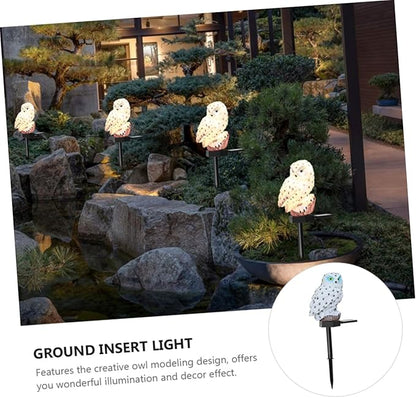 Solar-Powered Landscape Light Ground Plug Lamp Solar Pathway Light Weatherproof Auto Charging Decor