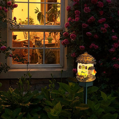 Solar Pinecone Lights for Outside, Waterproof Fairy Garden Lights Solar Christmas Lights, Decorative Fall Acorn Lights Thanksgiving Decoration Solar Garden Decor for Outdoor Lawn Yard Patio