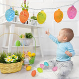 Egg Easter Lights Decorations, 10 Lights 8.5FT Multi Color Lights White Wire Pastel String Lights for Easter | Lumora