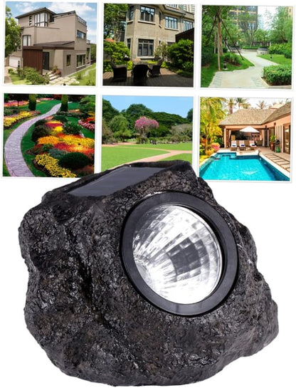 jojofuny 2pcs Solar Pathway Lights Eternity Outdoor Landscape Lights Solar Power Fixture