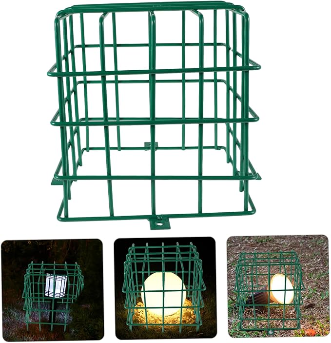 Spotlights Cage Wire Guard Durable Iron Landscape Lighting Protection for Outdoor Gardens Pathways Doorways | Lumora