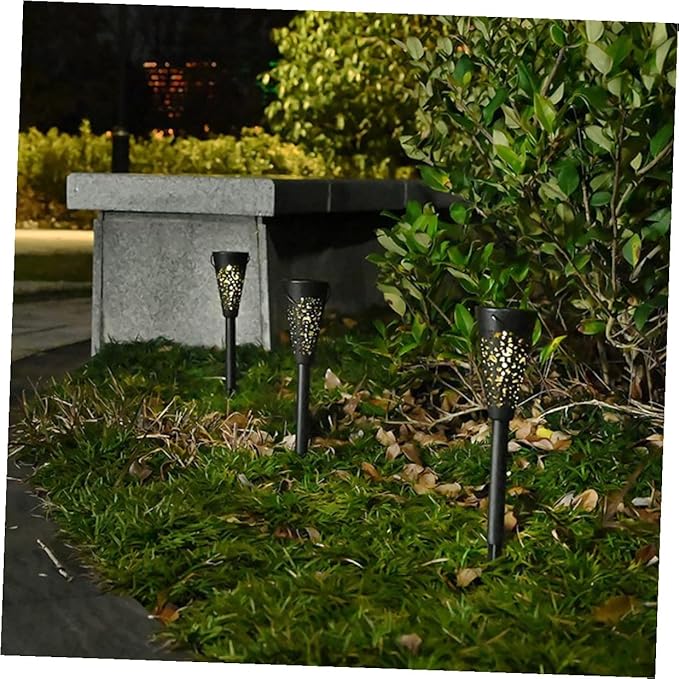 Solar Yard Light Waterproof Outdoor Solar Pathway Lights Warm White Lawn Garden Lamp for Patio and Home Decor