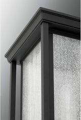 Progress Lighting Endicott Collection 1-Light Clear Seeded Glass Craftsman Outdoor Small Wall Lantern Light | Lumora