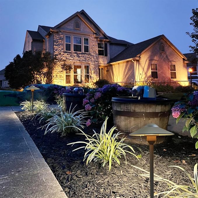 Low Voltage Path Light,Cast Aluminum Landscape Lighting Pathway Lights Walkway Driveway Light Yard Lighting | Lumora