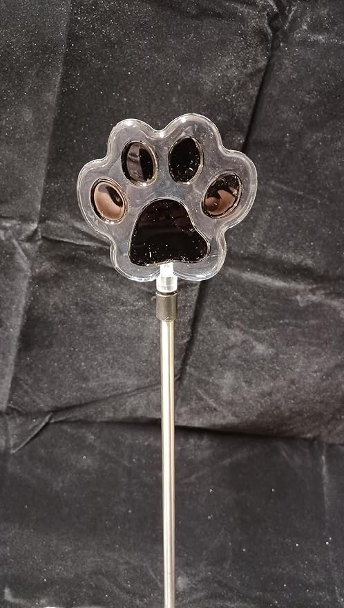Starry Illuminate 3 PCS Solar Color Changing Dog Paw Puppy Paw Style Garden Stake Light