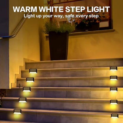 Solar Deck Lights Outdoor Solar Step Lights, Stairs, Step, Fence, Yard, Patio, Railing, Garden and Pathway