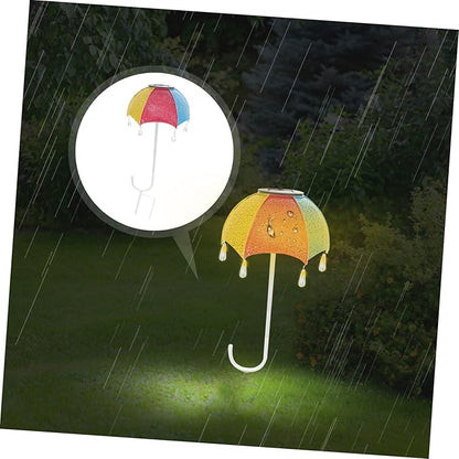 Balacoo Solar Powered Umbrella Stake Light for Garden Waterproof Decorative Landscape Projection Light Creative Iron Art Design for Courtyard and Pathway