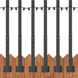 AILBTON 4 Pack Suspension Outdoor String Light Poles for Outside String Lights Hanging,with Clip and Holder,Light | Lumora
