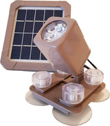 AquaHEX 60X Solar Underwater Submersible Spotlight, Pond Pool Fountain Water Feature Outdoor Garden Landscape | Lumora