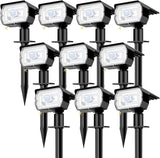 nipify 10 Pack Solar Lights Outdoor Waterproof, 3 Modes Motion Sensor Spot Lights,Solar Powered Spotlights 2-in-1 | Lumora