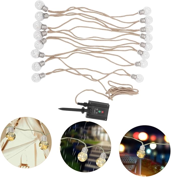 jojofuny Solar Led String Lights Outdoor Garden Decor Party Lights for Christmas Wedding Home Patio String Decor | Lumora