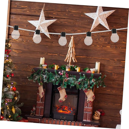 20pcs Transparent Globe Bulb Decoration for String Lights Abs Hanging Pendant Light Bulbs Easy to Install Non Deformation Impact Resistant for DIY Home and Party Decor