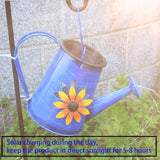 Blue Solar Watering Can with Light,Solar Powered Waterfall Lights 1 Pack 60 - Outdoor Lighting Accessory | Lumora