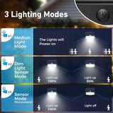 Solar Outdoor Lights, 12 Packs Solar Motion Sensor Security Lights with 3 Lighting Modes Solar Wall Lights | Lumora