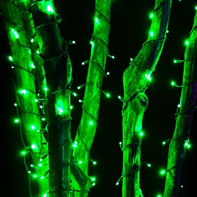 164Ft 500 LED Green St. Patrick's Day Lights, Waterproof 8 Twinkle with Memory Functions Green String Lights for | Lumora