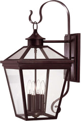 Savoy House 5-141-13 Ellijay Modern Farmhouse Rustic Clear Glass Outdoor Wall Lantern, 3-Light 120 Total Watts, 19" | Lumora