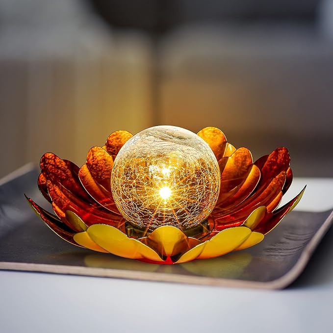 WNP Solar Flower Light Outdoor Christmas Decorative,Garden Solar Powered Lights,Yard Solar Glass Ball Light with | Lumora