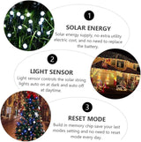 Uonlytech 2sets Led Solar String Lights Outdoor Fairy Lights for Garden Decor Auto Off Energy Efficient for | Lumora