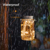 Urvoix Solar Mason Jar Lights - 6 Pack 30 Led Waterproof Jar Lids String Lights with 6 Handle, Perfect for Outdoor | Lumora