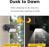 Outdoor Spotlight Solar Powered, Dusk to Dawn Deck Lights, 2-Mode 90° Adjustable Ideal for Wet Location, Bright | Lumora