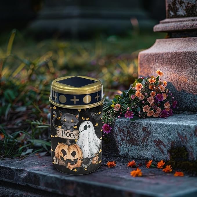 Pumpkin Solar Garden Lights Decorative Ghost Solar Lights Outdoor Solar Light for Chicken Coop Solar Outdoor Pathway Lights Small Outdoor Solar Lights Sidewalk Lights