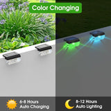Solar Deck Lights 8 Pack, Solar Lights Outdoor Waterproof for Outside, Stairs, Step, Fence, Yard, Garden, Patio | Lumora