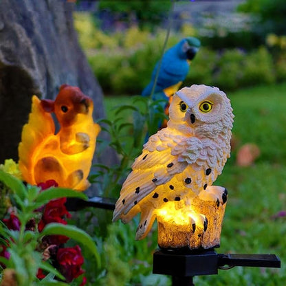 Eagle Solar Garden Lights - Outdoor Decor with LED Path Lights, Animal Statue