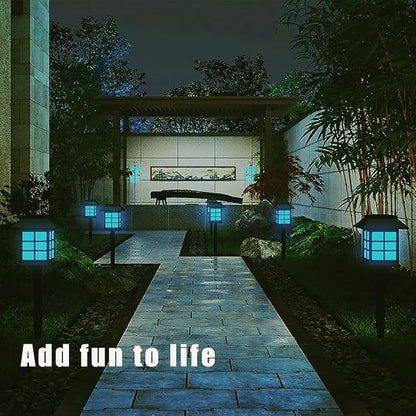 Solar Pathway Lights Outdoor, Warm White, IP65 Waterproof & Weather Resistant, Garden Lights for Yard, Patio, Walkway, Landscape (RGB-12Pack)