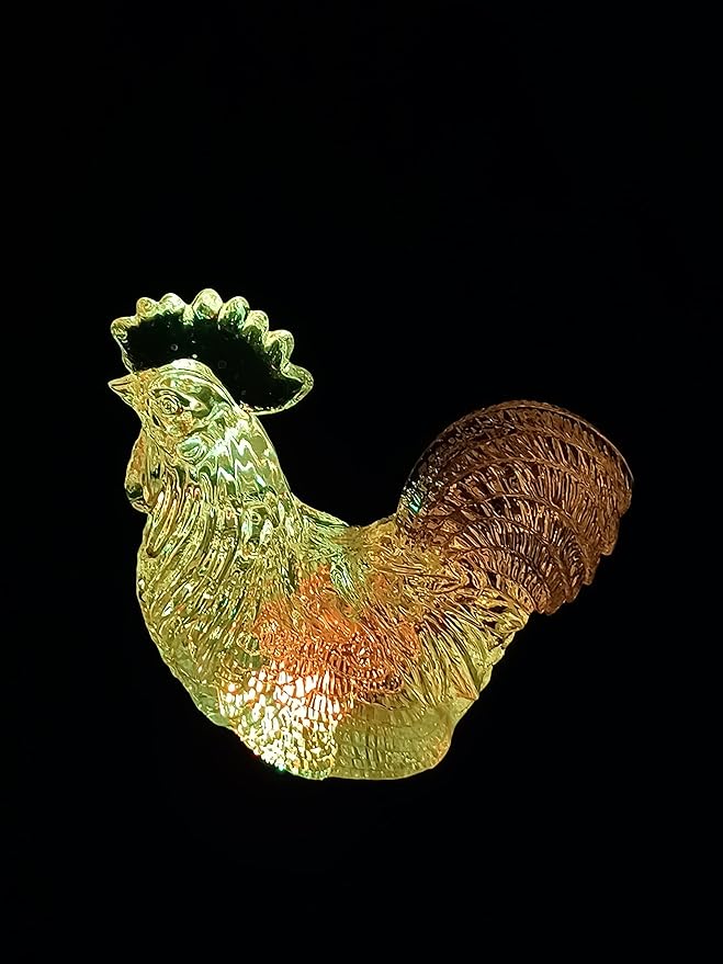 Starry Illuminate 2 PCS Solar Color Changing Style Garden Stake Light Pathway Stake Light (Rooster)