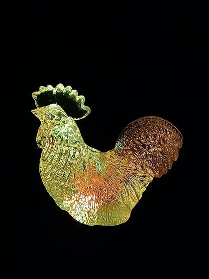 Starry Illuminate 2 PCS Solar Color Changing Style Garden Stake Light Pathway Stake Light (Rooster)