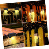 Veemoon Solar Powered Outdoor Stair Light Warm LED Fence Lamp for Handrail with Easy Installation Weather Resistant | Lumora