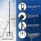 XDW-GIFTS String Light Pole - Steel Poles for Outdoor String Lights Hanging, Garden, Backyard, Patio Lighting Stand | Lumora