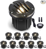 Gardenreet LED Well Lights Low Voltage - Brass In-Ground Ip65 Electric 12V Lighting - Outdoor Path Light | Lumora
