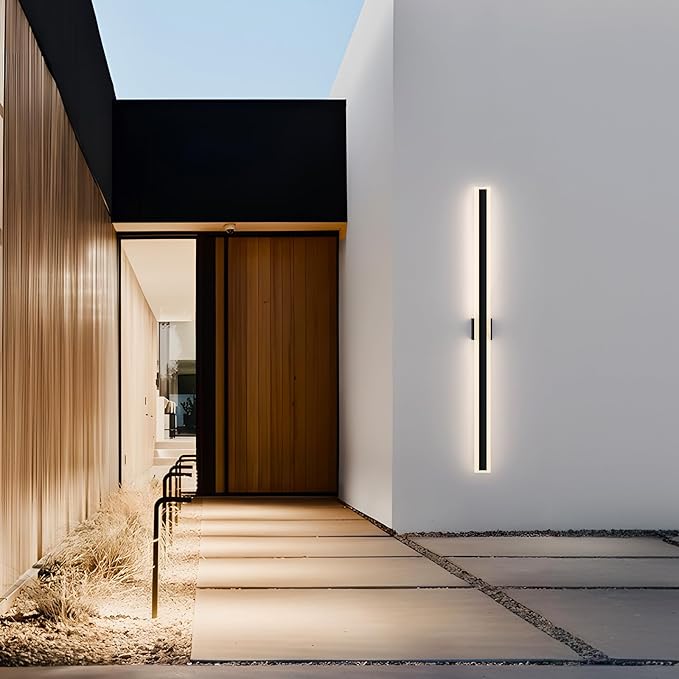 LamQee 63 Inch Long Outdoor Wall Lights Modern Exterior Lighting Fixtures for House, Waterproof 3000K 48W 2400LM | Lumora