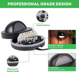 Low Voltage Deck Lights - 12V Landscape Step Lights Outdoor, 5 Color Temperature Dimmable, IP65 Waterproof | Lumora