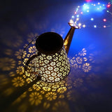 2 Pack Solar Watering Can Lights with Shepherd Hook, 8 Multi-Color Changing Modes, IP65 Waterproof, 60pcs String | Lumora
