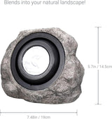 Koda 4-Pack Solar LED Rock Spotlights, Adjustable and Weather-Resistant, Dual Color Temperature, Natural Blend with | Lumora