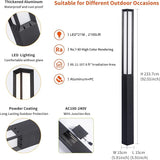 Landscape Path Lights, 92" Tall Outdoor Pathway Bollard Light Waterproof, Driveway Pole Lamp 3000K LED Yard Walkway | Lumora