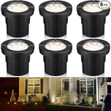 LEONLITE Dia. 4 Inch 5CCT Well Lights Landscape LED In Ground, 5 Color Temperature Selectable, 12-24V AC/DC CRI90 | Lumora