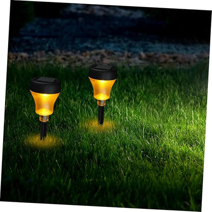 ARTIBETTER 2pcs Solar Garden Lights Outdoor Pathway Lawn Solar Lights with Warm Light for Decoration Led Landscape Lighting for Patios Walkways and Gardens