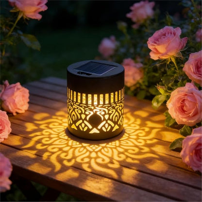 2026 NEW Solar Mandala Lights Outdoor, Decorative Solar Mandala Lights, Waterproof and Windproof, Solars Powered Mandalas Light for Garden Post Patio Backyard Yard Decor (4PCS)