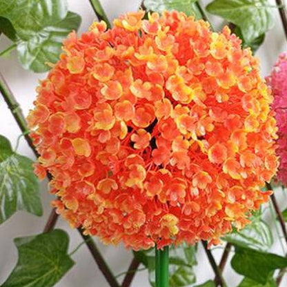 Solar Garden Lights, Solar Flower Lights, Solar Ball Light Outdoor Waterproof Garden Flower Spot Light Decorative for Courtyard (Orange)