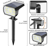 NYMPHY Solar Lights Outdoor Waterproof IP68, 56 LED 3 Lighting Modes Solar Powered Garden Yard Spot Solar Lights | Lumora