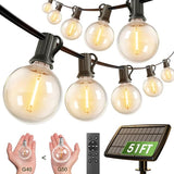 addlon 50FT Solar String Lights for Outside G50 Waterproof with USB Port Solar Patio Lights Outdoor Solar Powered | Lumora